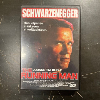 Running Man - juokse tai kuole DVD (VG+/M-) -toiminta/sci-fi-